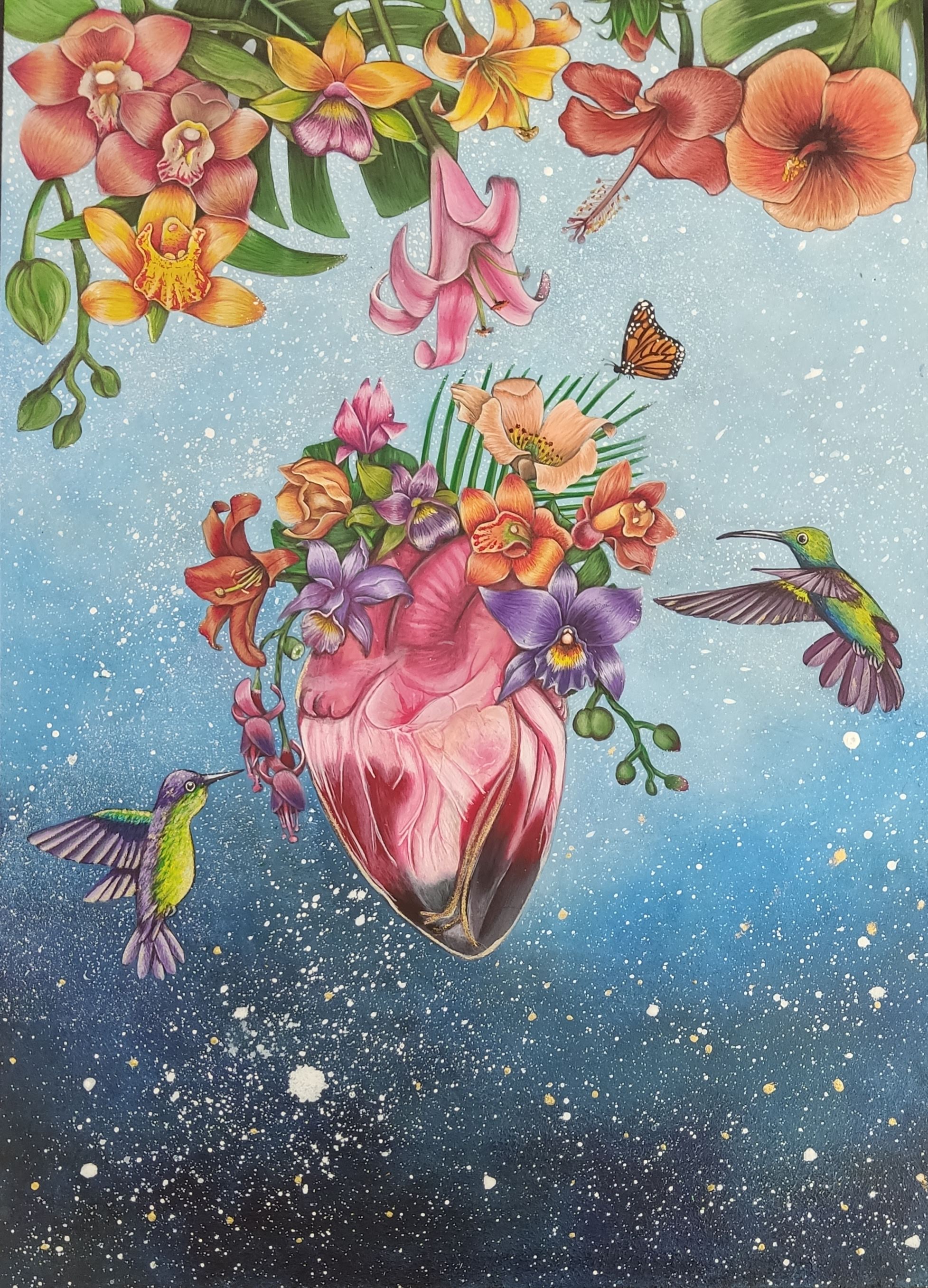 Pintura de naturaleza en acrilico sobre lienzo - nature painting